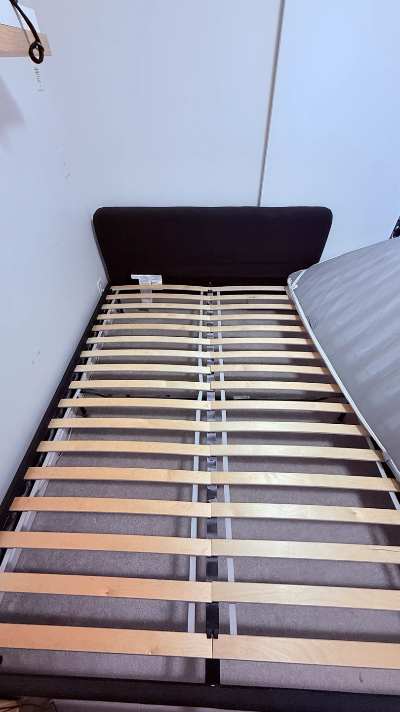 Slattum Ikea Queen Bed Frame and Asvang Queen mattress - photo 4