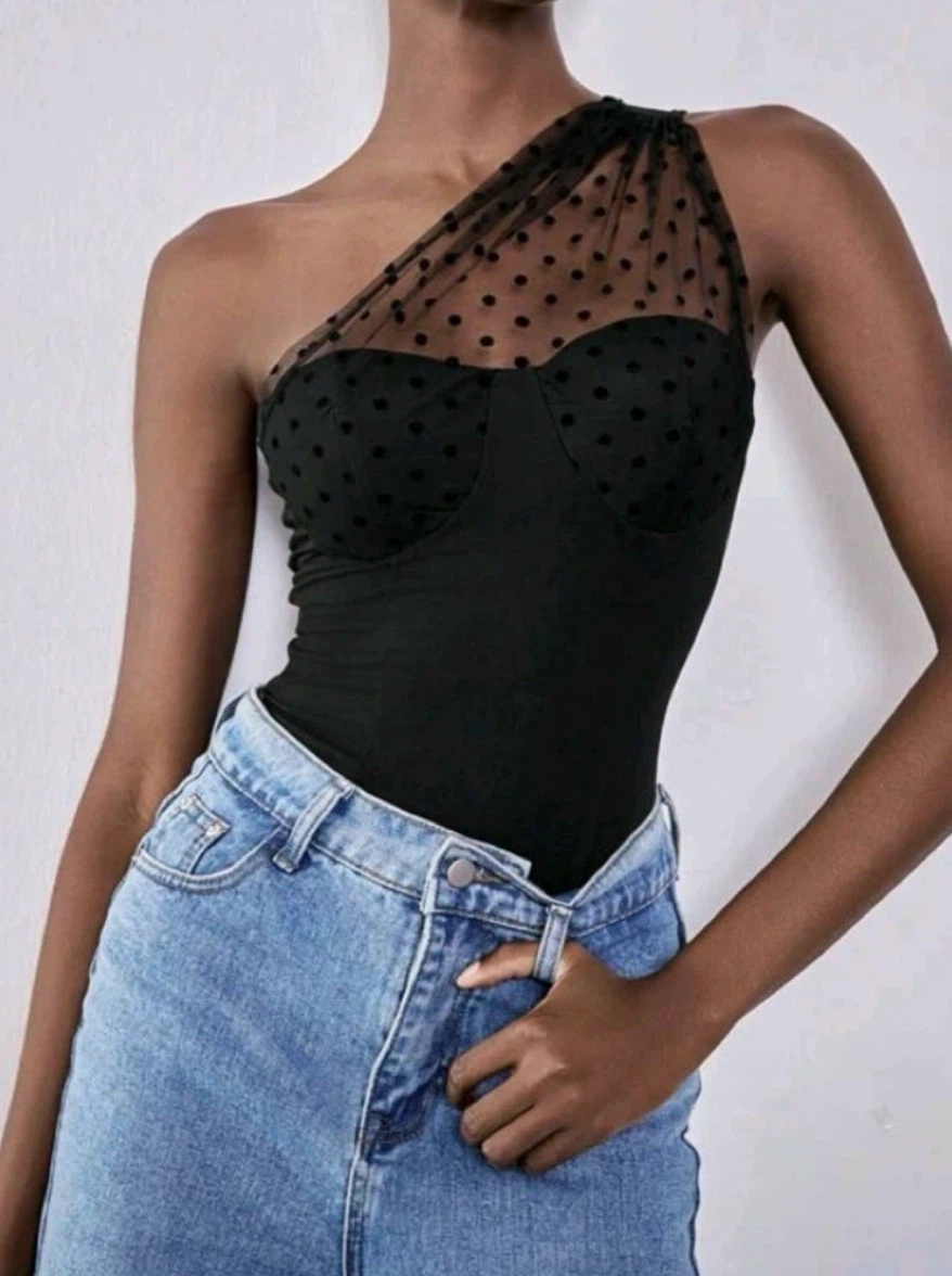 Chiquease Mesh Bodysuit NEW small