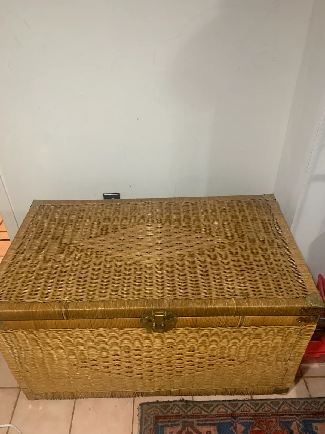 Wicker Storage Trunk