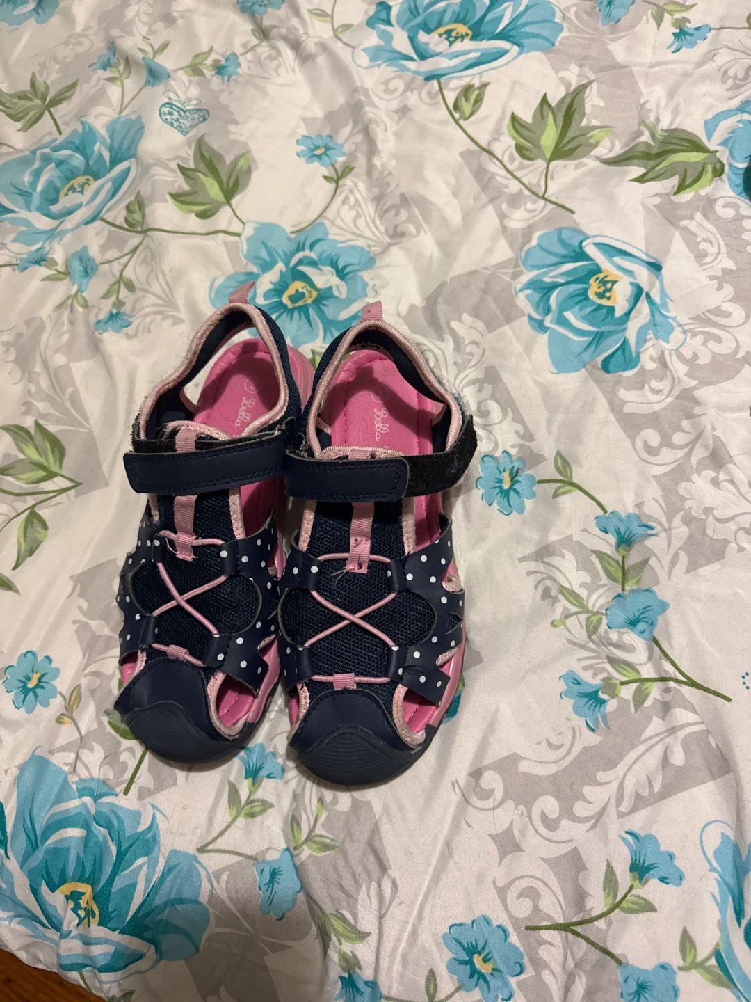 Kids' Navy & Pink Sandals