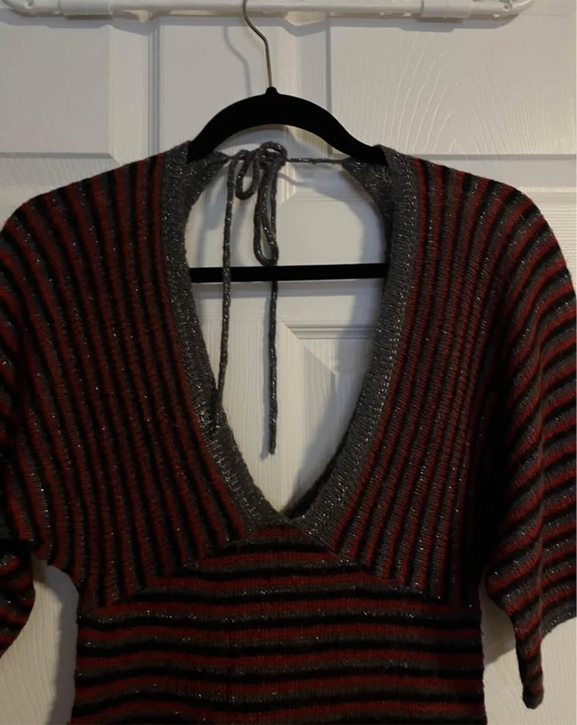 Striped Sparkle Knit Tunic Dress - photo 3