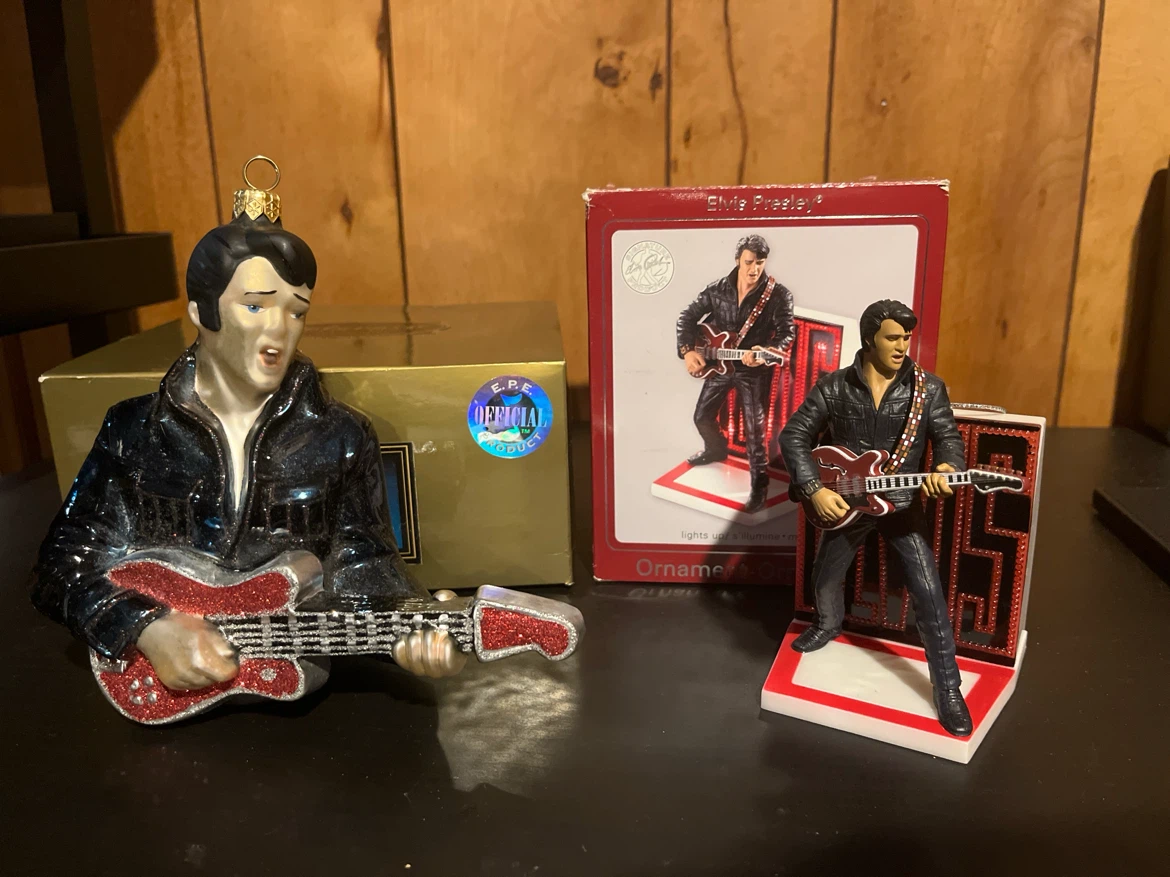 Elvis Presley Ornaments - Set of 2
