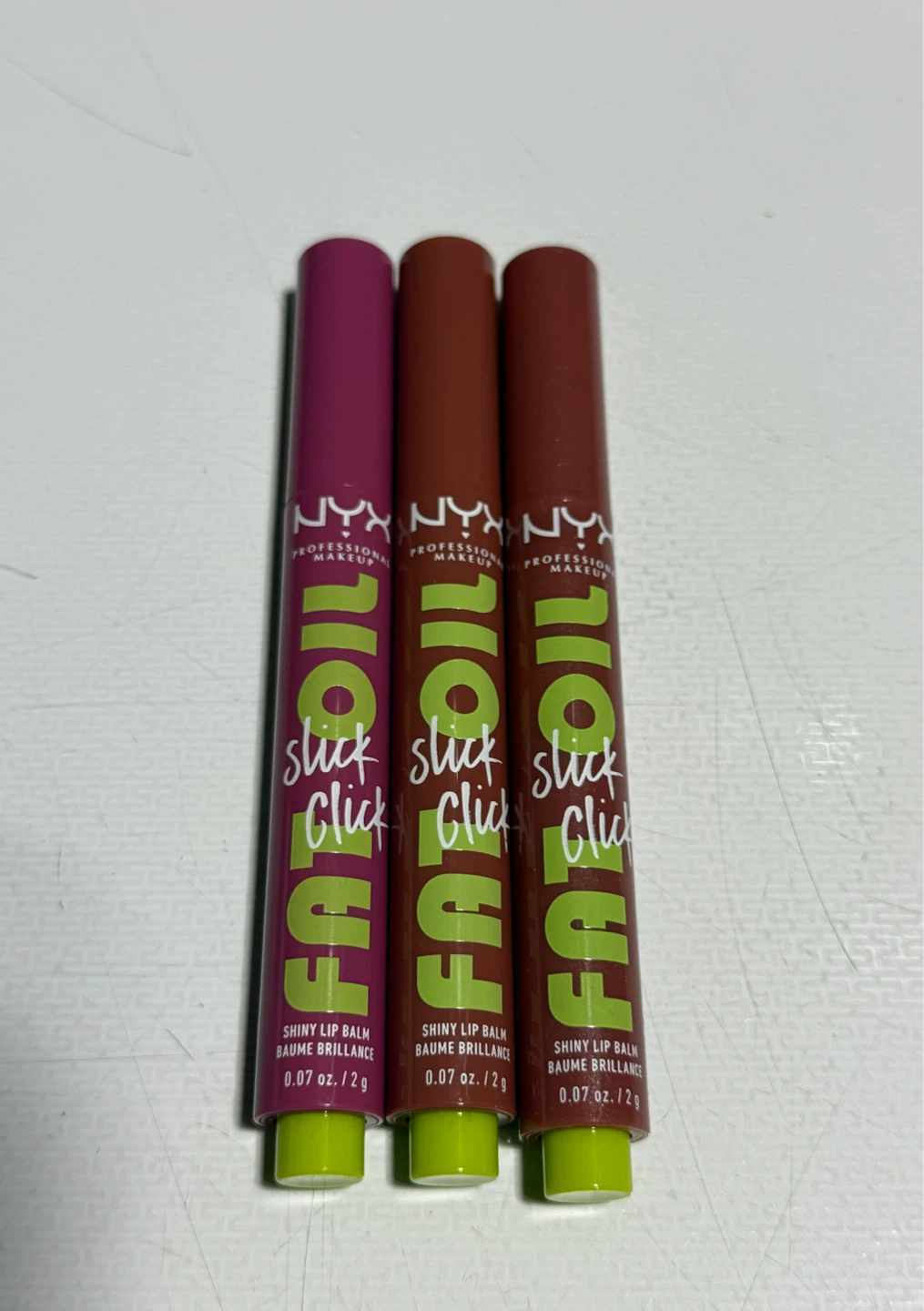 NYX Fat Oil Slick Click Lip Balm Trio – 3 Shades