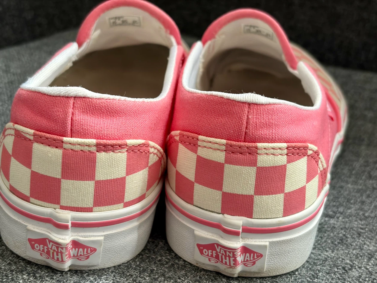 Vans Slip-On Checkerboard Pink Shoes - photo 2