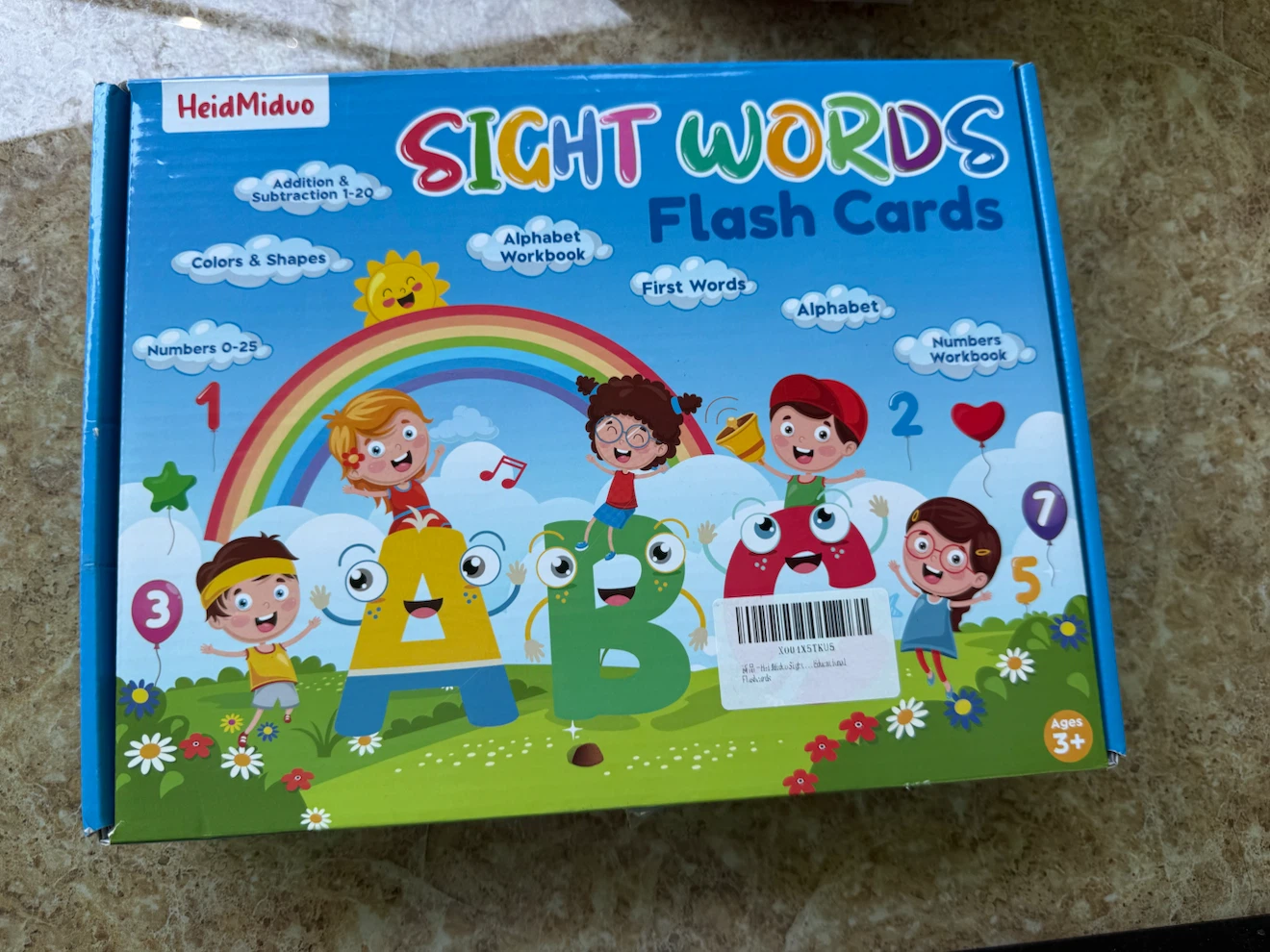 HeidMiduo Sight Words Flash Cards and Tracing Alphabet Set