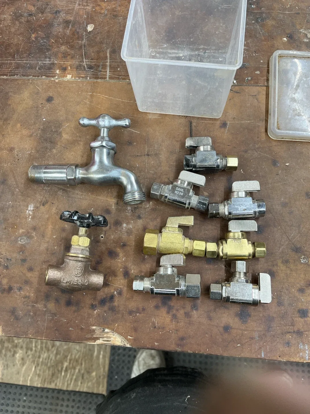 Assorted Plumbing Valves and Faucet