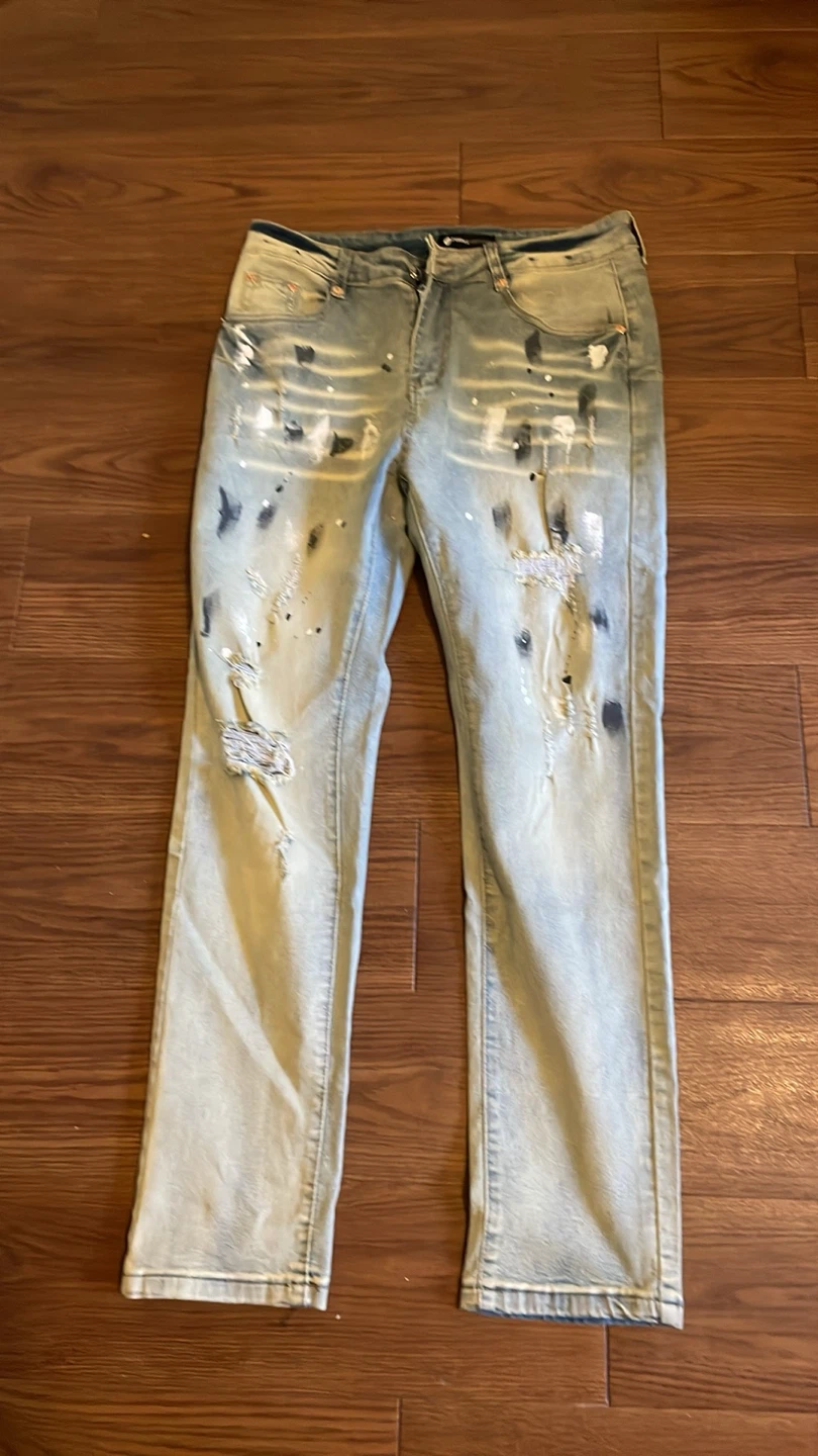 Purple jeans