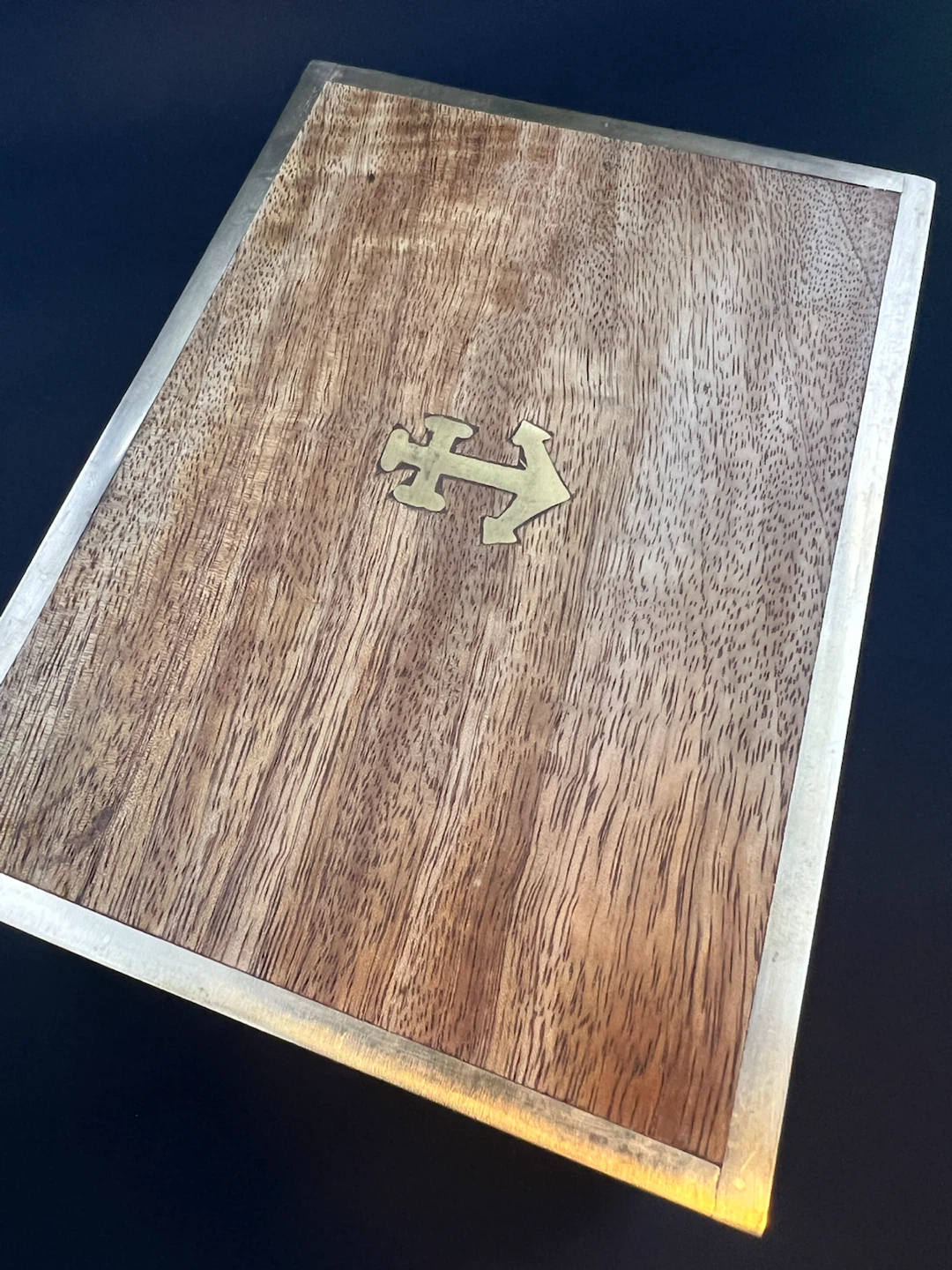 Beautiful Wooden Keepsake Box with Brass Accents - photo 2