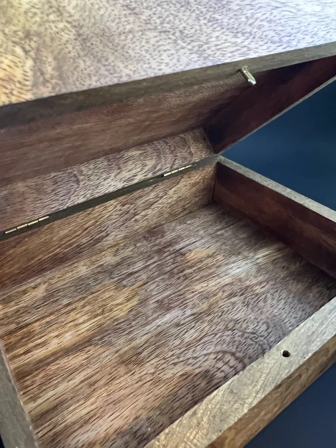 Beautiful Wooden Keepsake Box with Brass Accents - photo 3