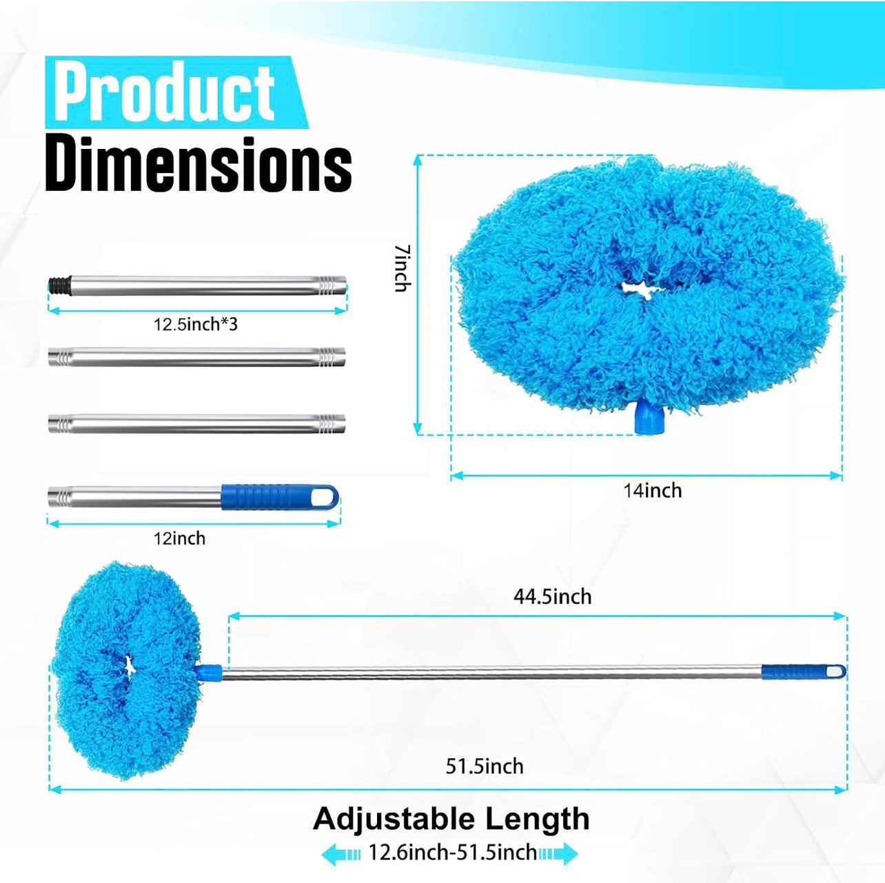 Adjustable Duster for Ceiling Fans and Blinds - photo 2