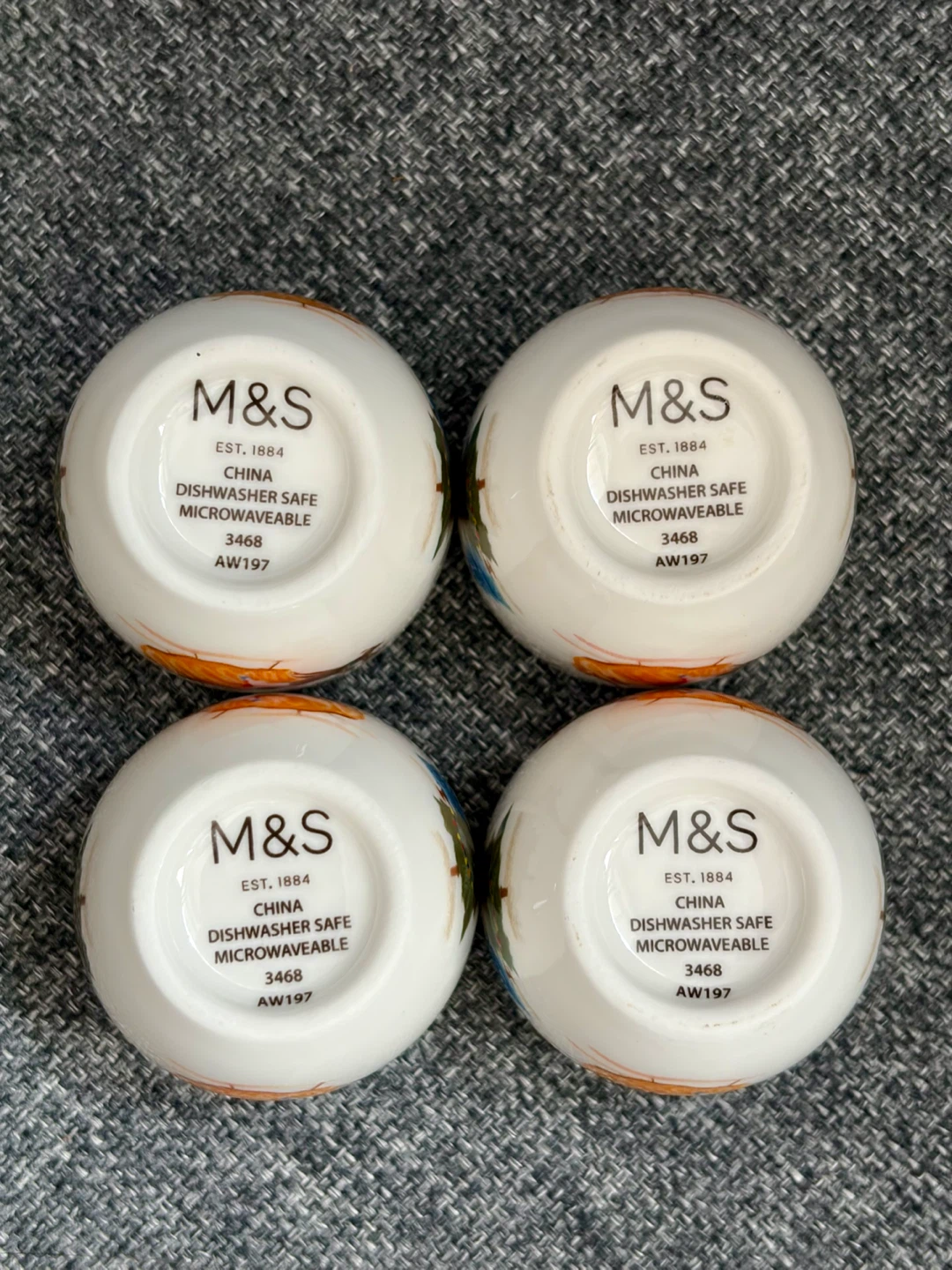 Set of 4 M&S Christmas Egg Cups - photo 3