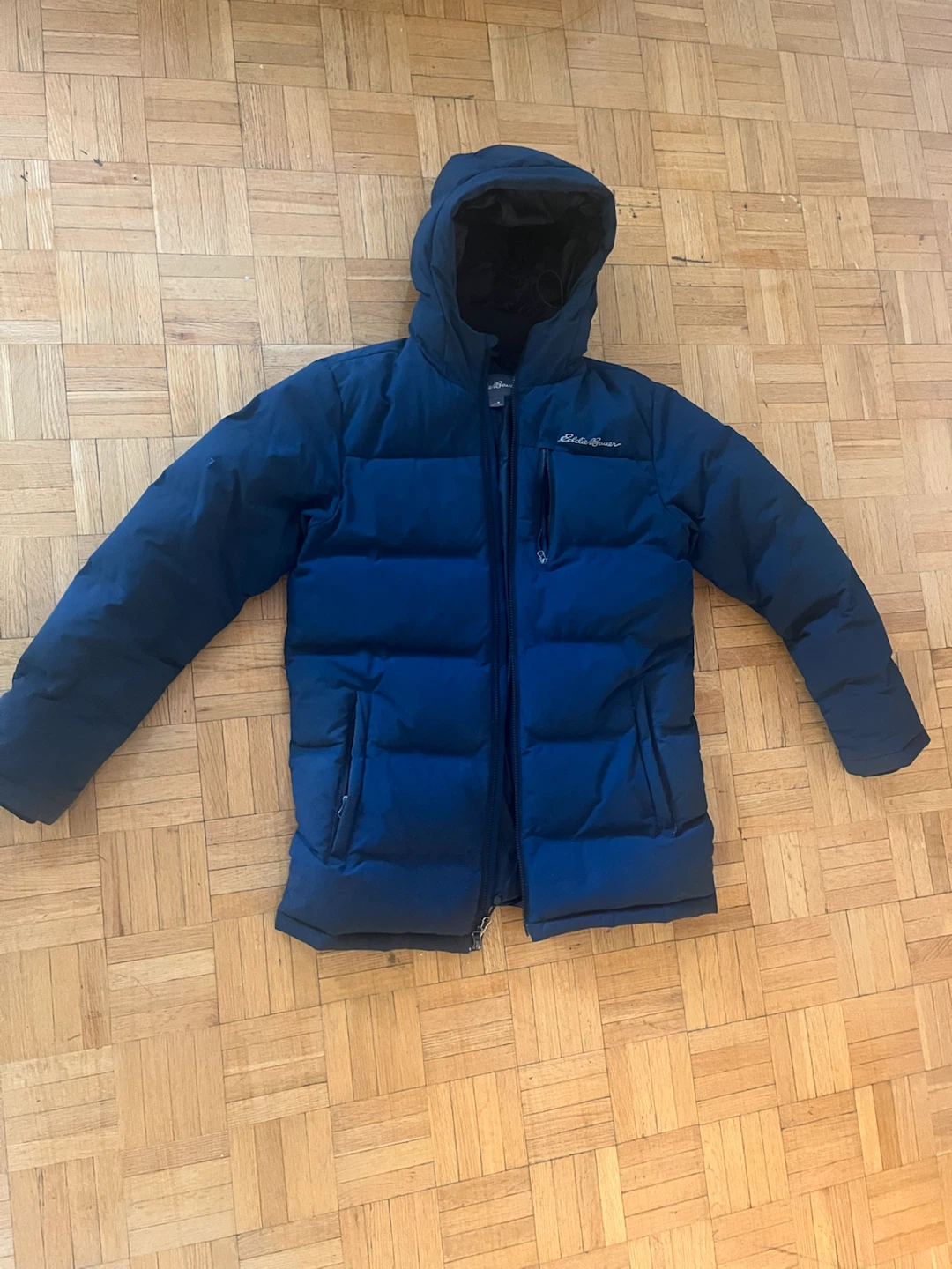 Eddie Bauer Puffer Jacket - Blue - Medium