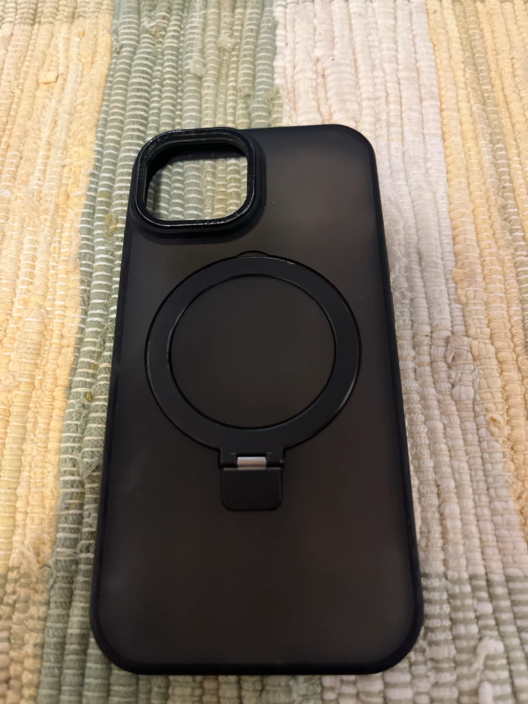 Black Phone Case with Ring Stand - photo 2