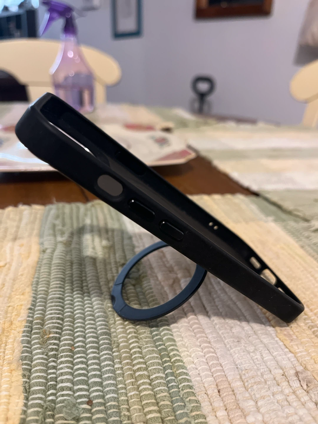 Black Phone Case with Ring Stand - photo 4