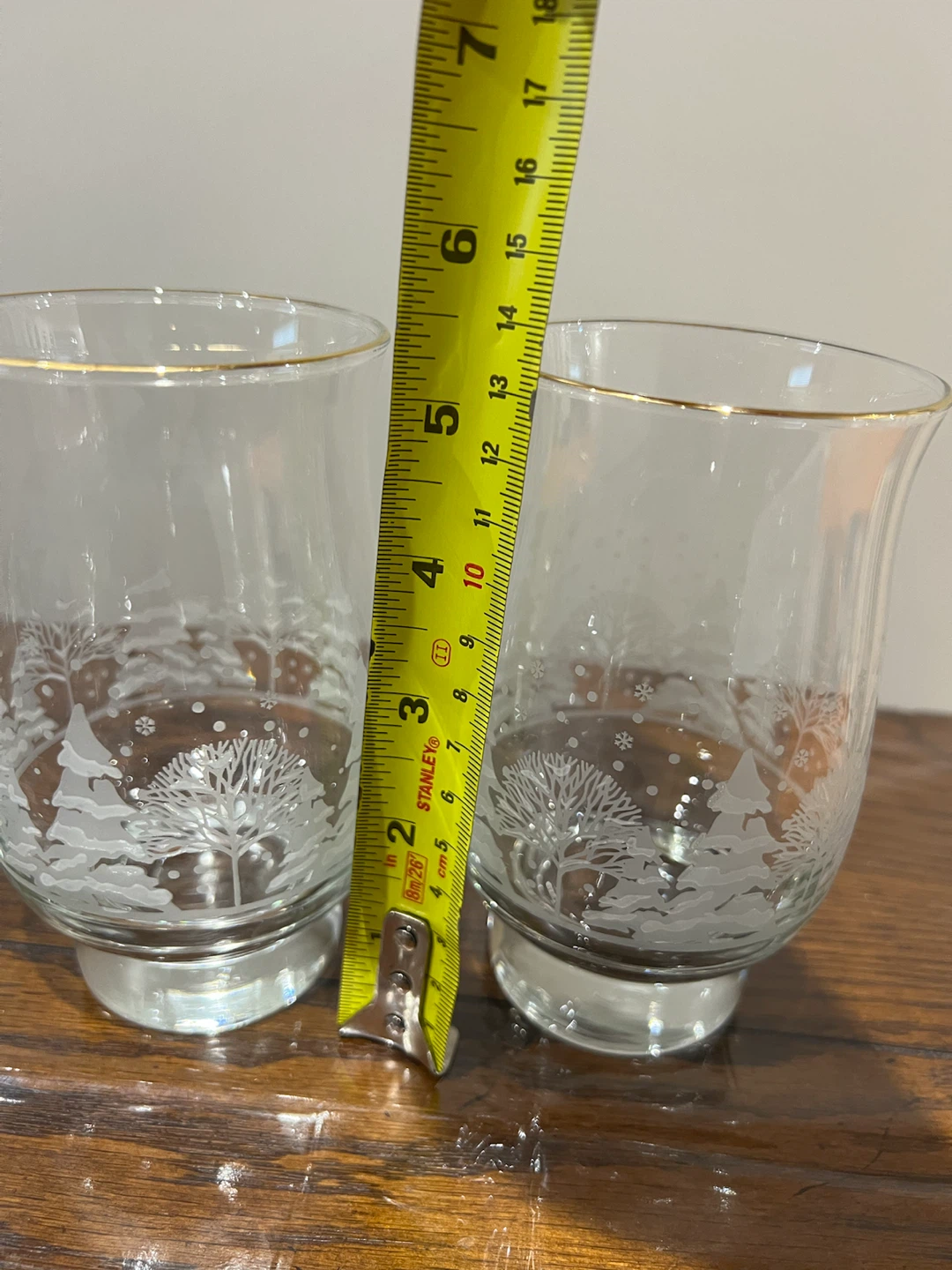Set of 4 Etched Glass Tumblers - photo 4