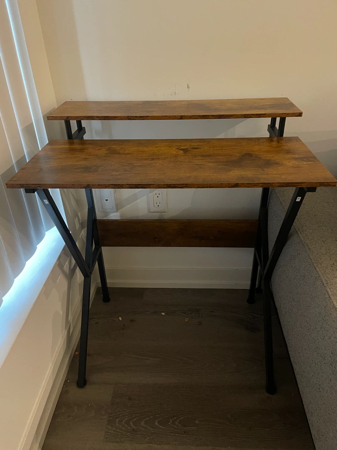 Desk with Shelf - Brown