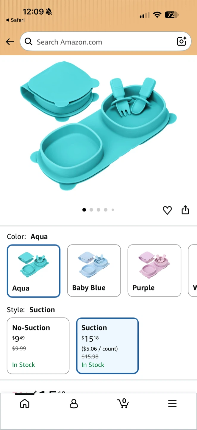 Yahaa Foldable Suction Plates for Baby