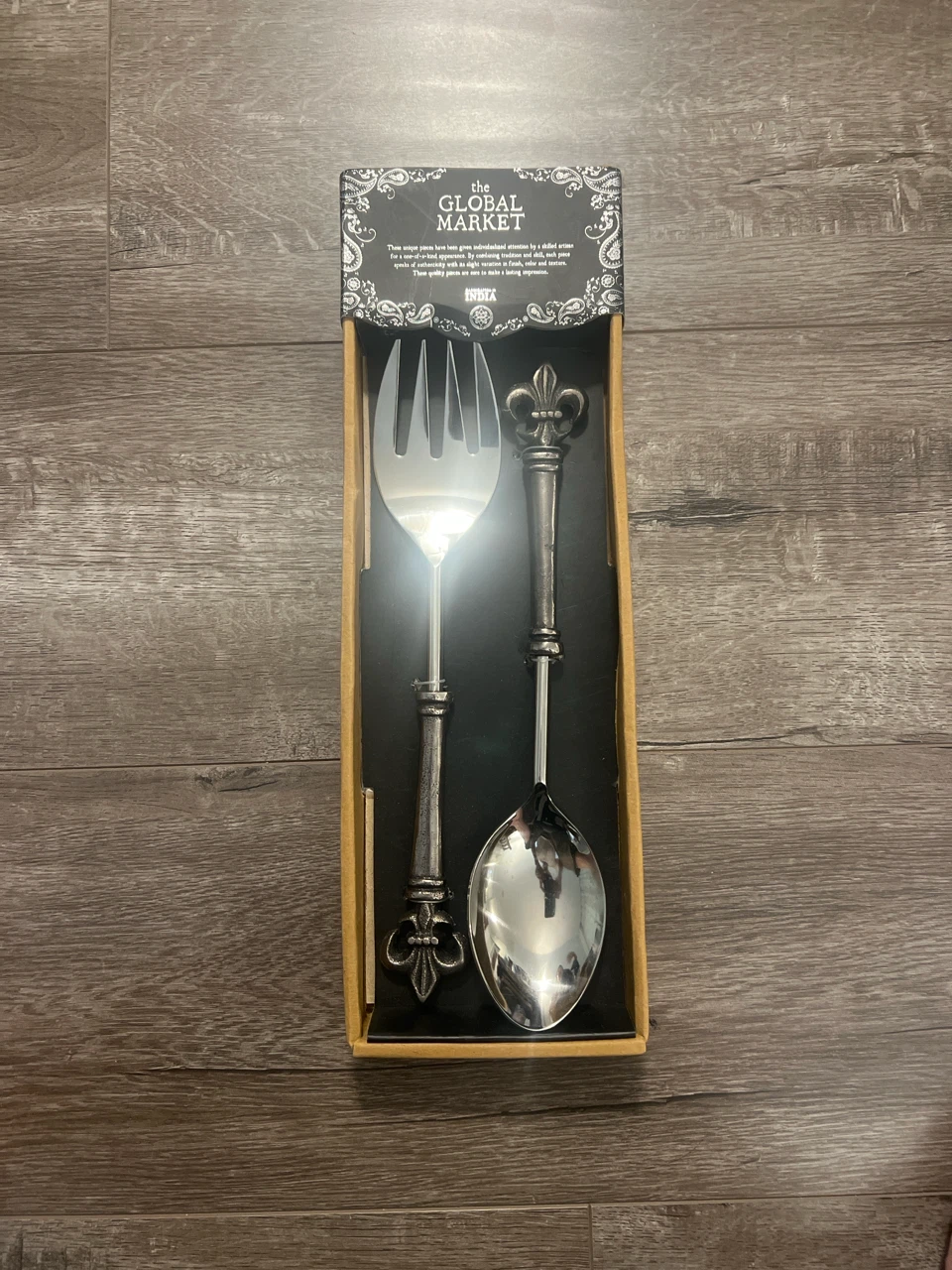 Moving Sale - The Global Market Serving Set - Salad Fork & Spoon