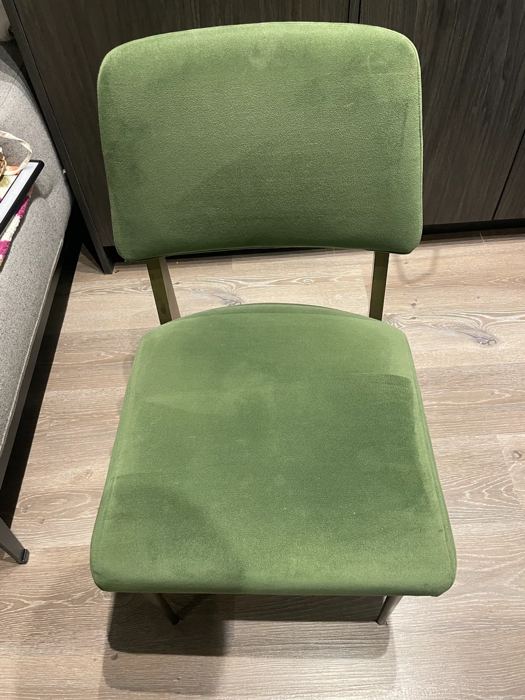 Green Velvet Dining Chair - photo 2