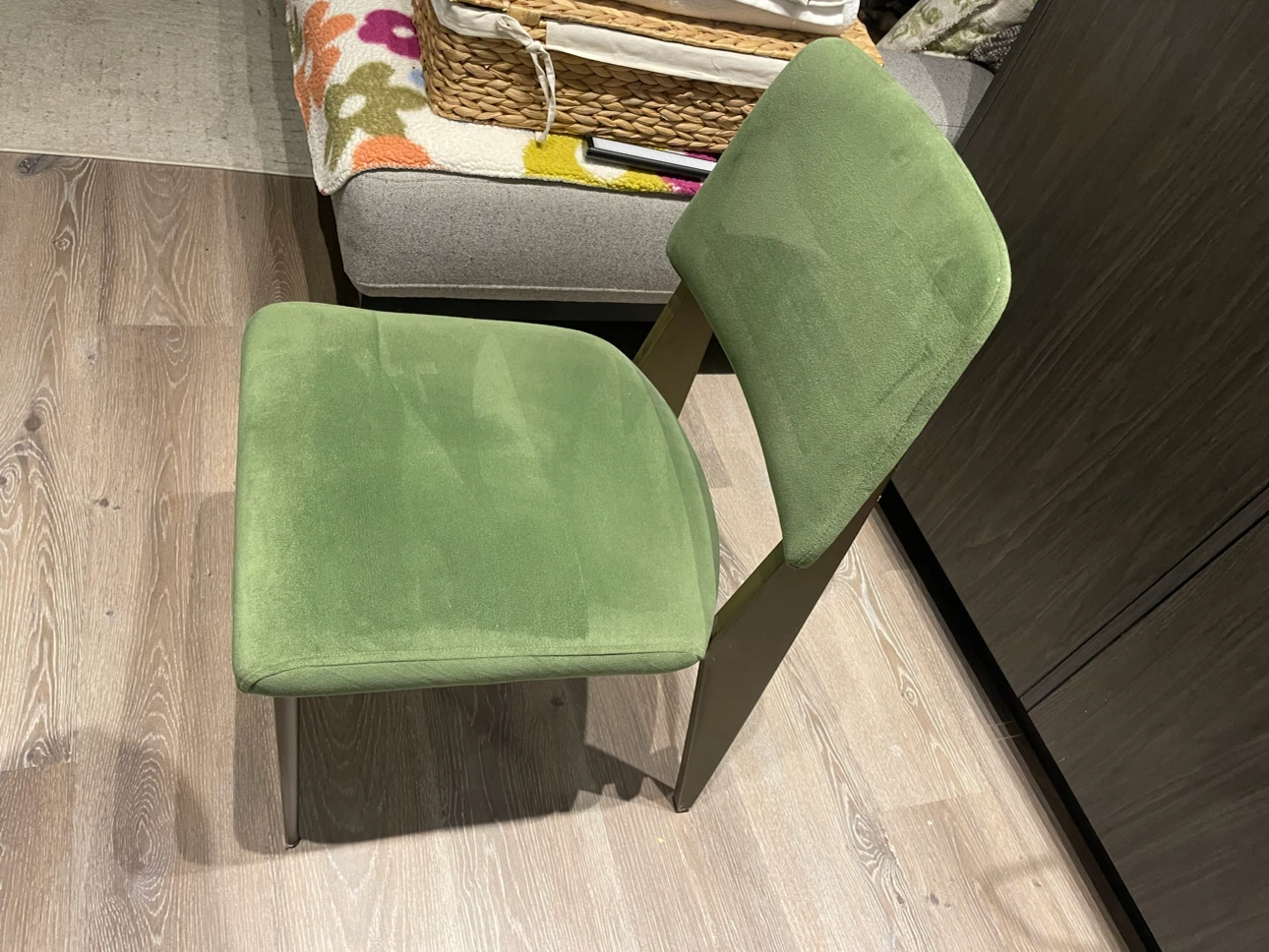 Green Velvet Dining Chair - photo 4