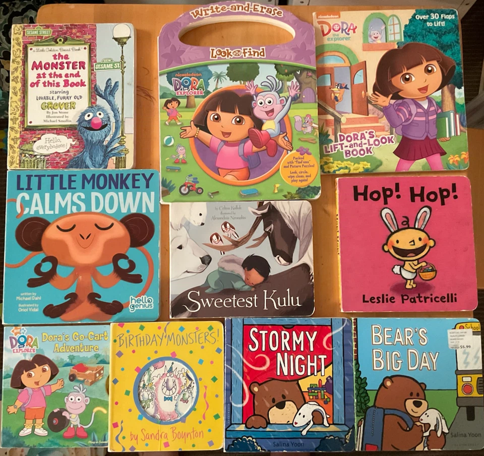 10 Children's Board Books - Dora and more