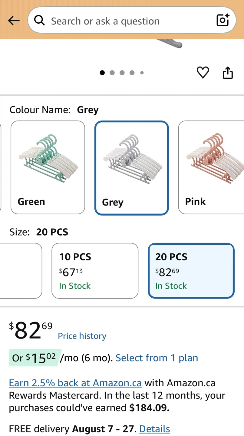 Kids Clothes Hanger Racks - Grey (20 PCS) - photo 2