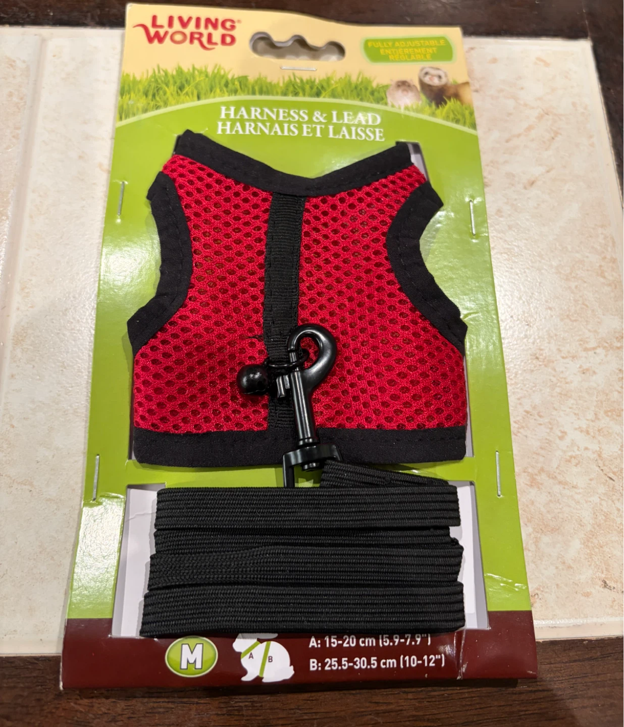 New Living World Ferret and Rat Harness & Lead Set - Medium