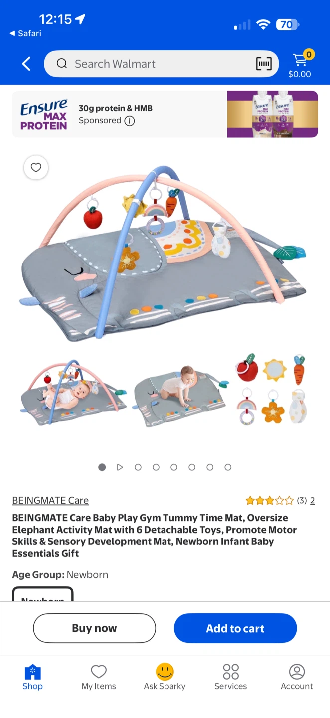 Beingmate Activity Gym for 0+ Years Old