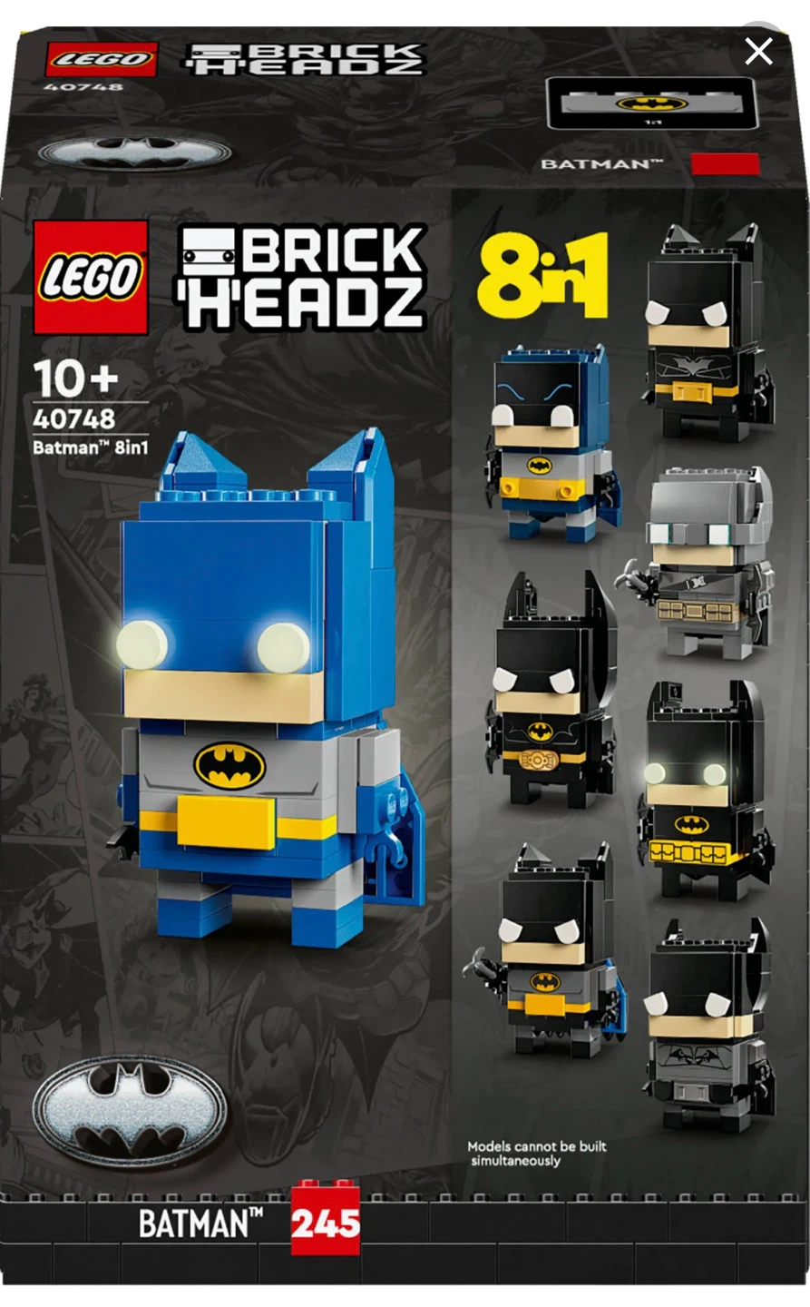 LEGO BrickHeadz Batman 8-in-1 Building Toy Set 40748