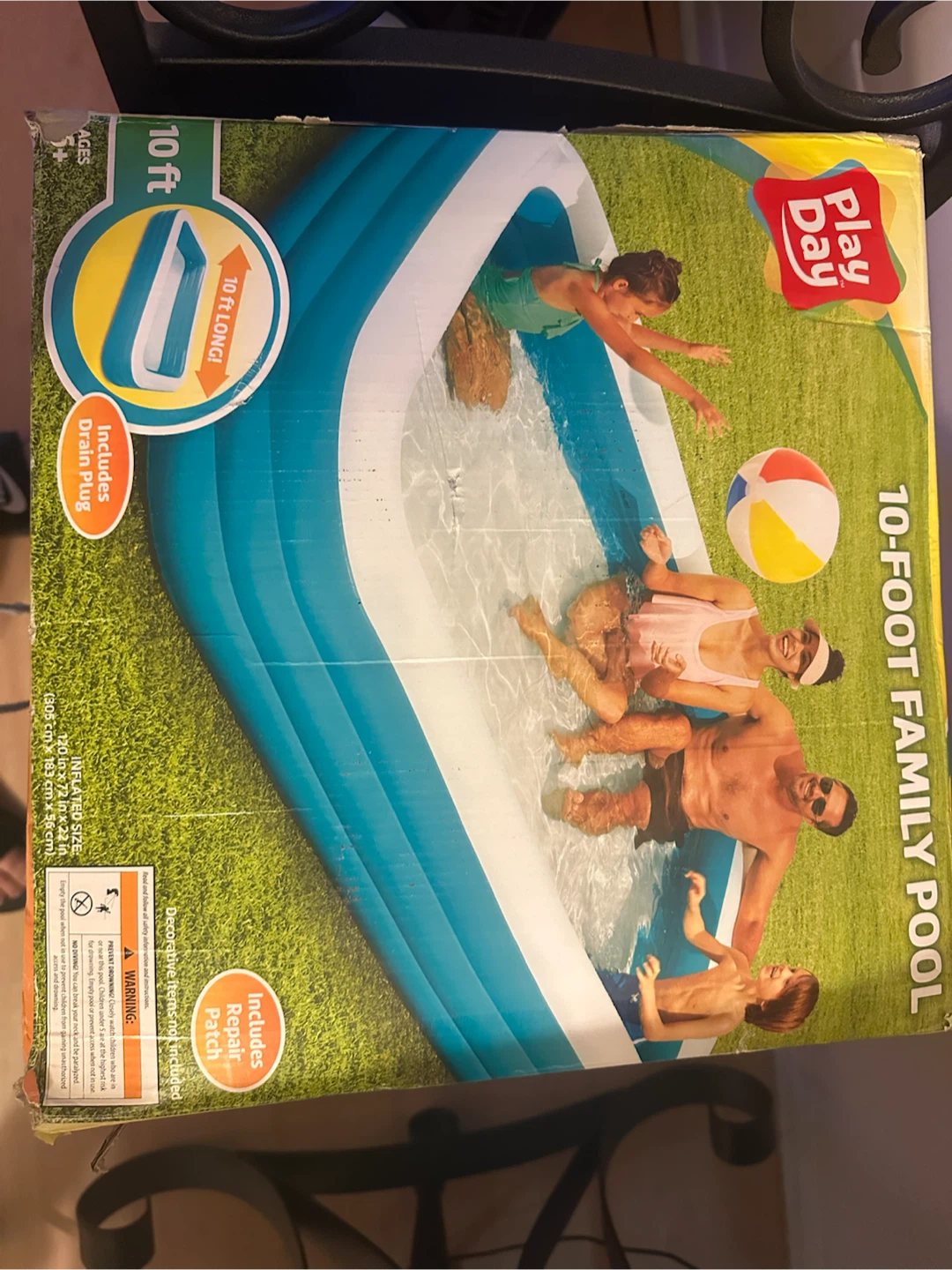 Play Day 10-Foot Family Pool