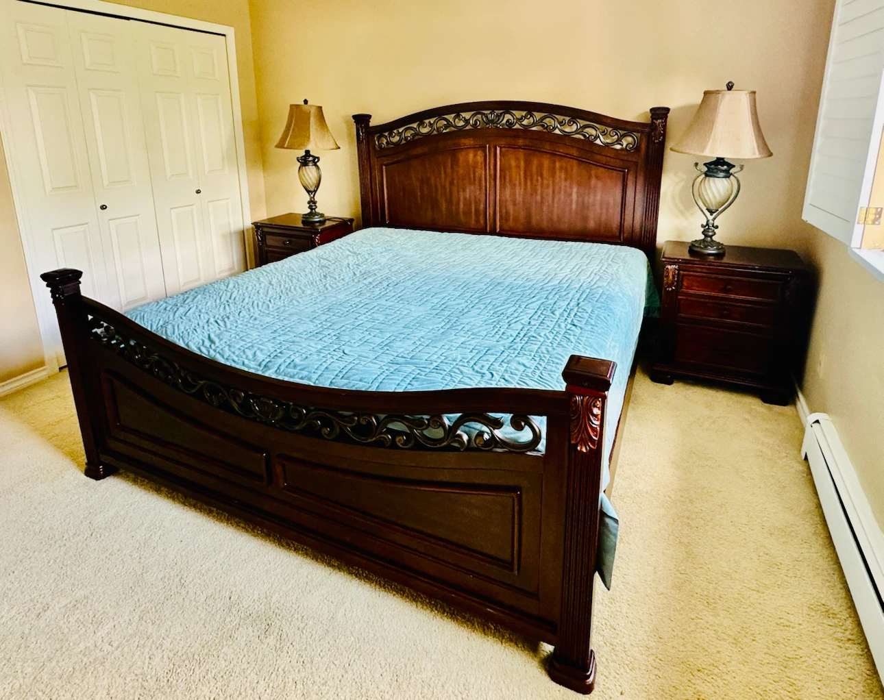 Ashley brand - Dark Wood Sleigh Bed Frame - photo 2