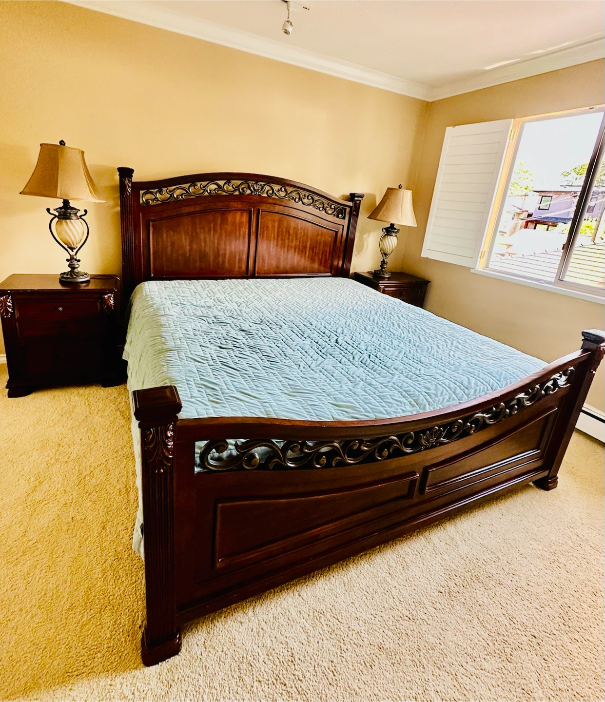 Ashley brand - Dark Wood Sleigh Bed Frame - photo 3