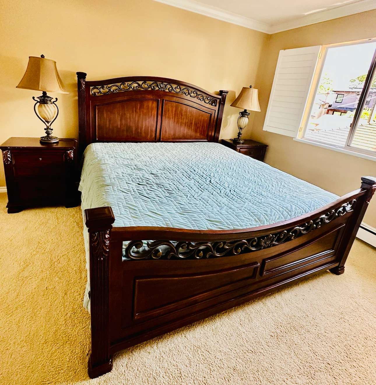 Ashley brand - Dark Wood Sleigh Bed Frame - photo 5