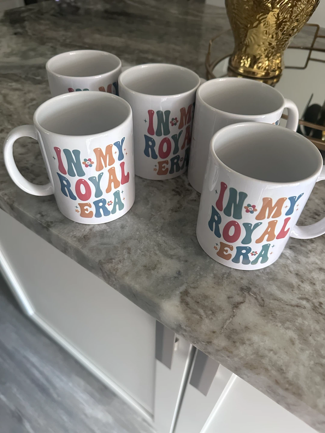 Set of 5 "In My Royal Era" Mugs