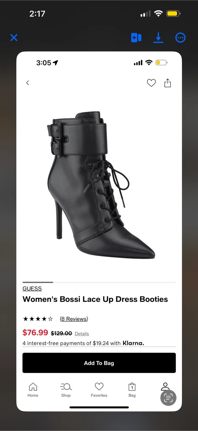 Guess Women's Bossi Lace Up Dress Booties