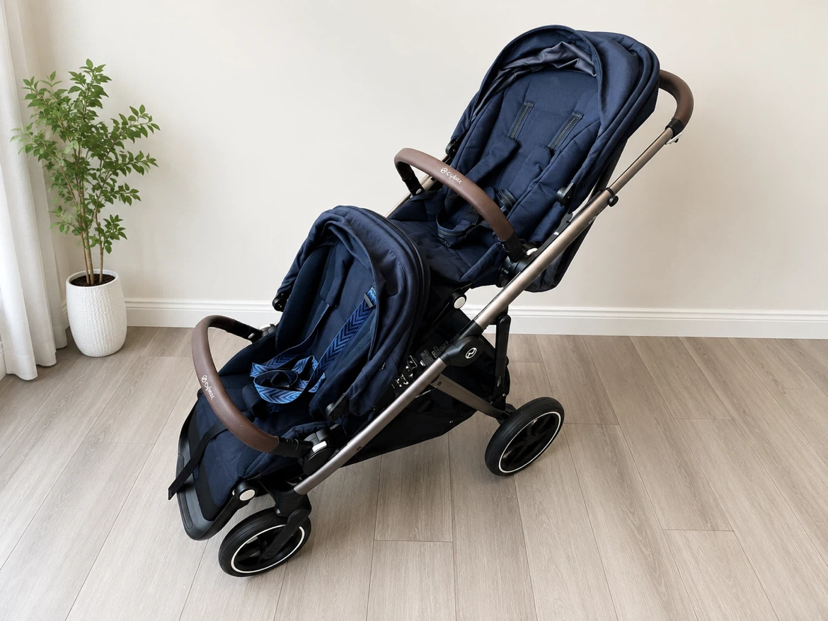 Cybex Gazelle S Double Stroller + Genuine 2nd Seat