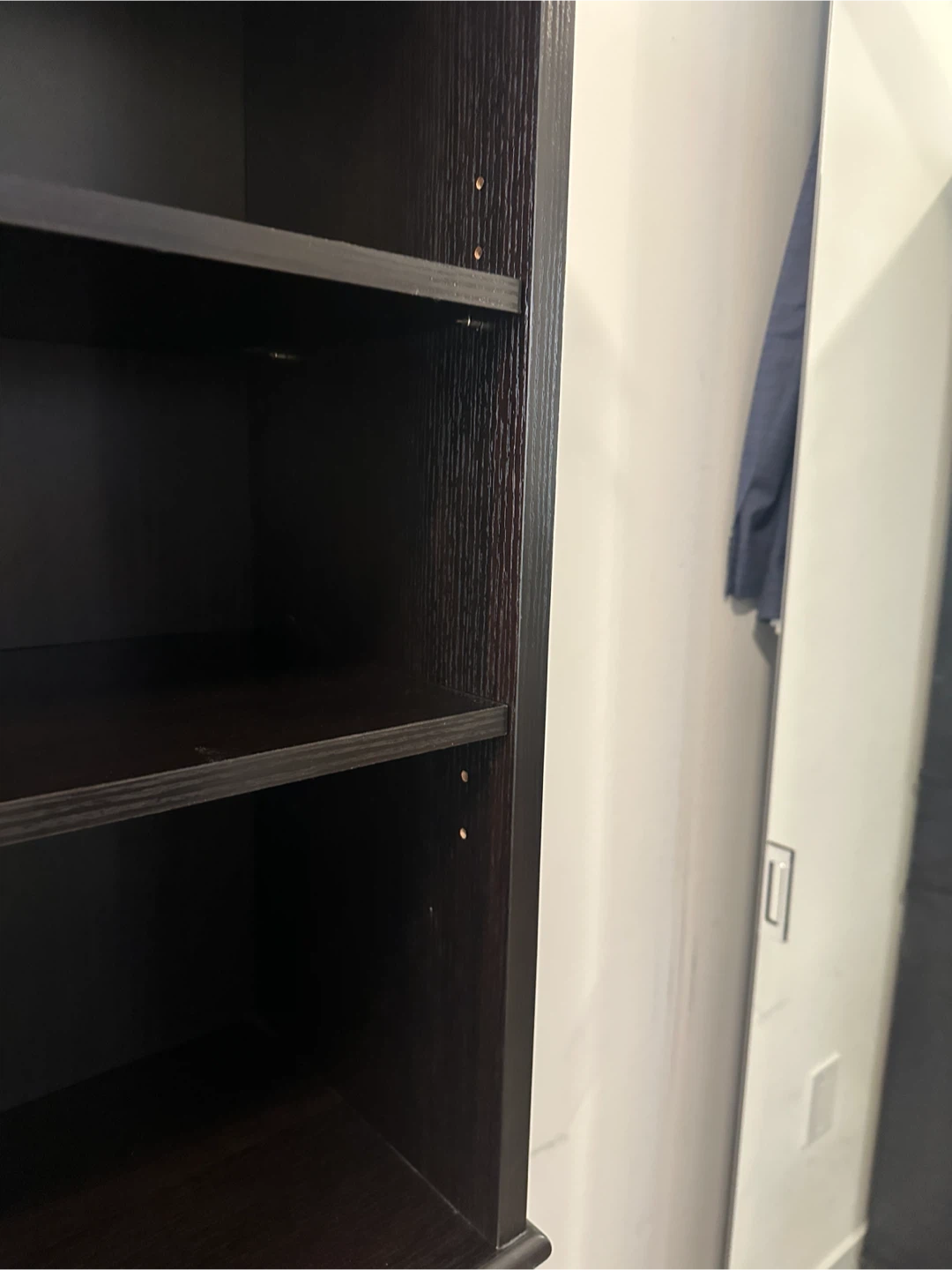 Dark Wood Wine Rack Cabinet with Glass Holders - photo 5
