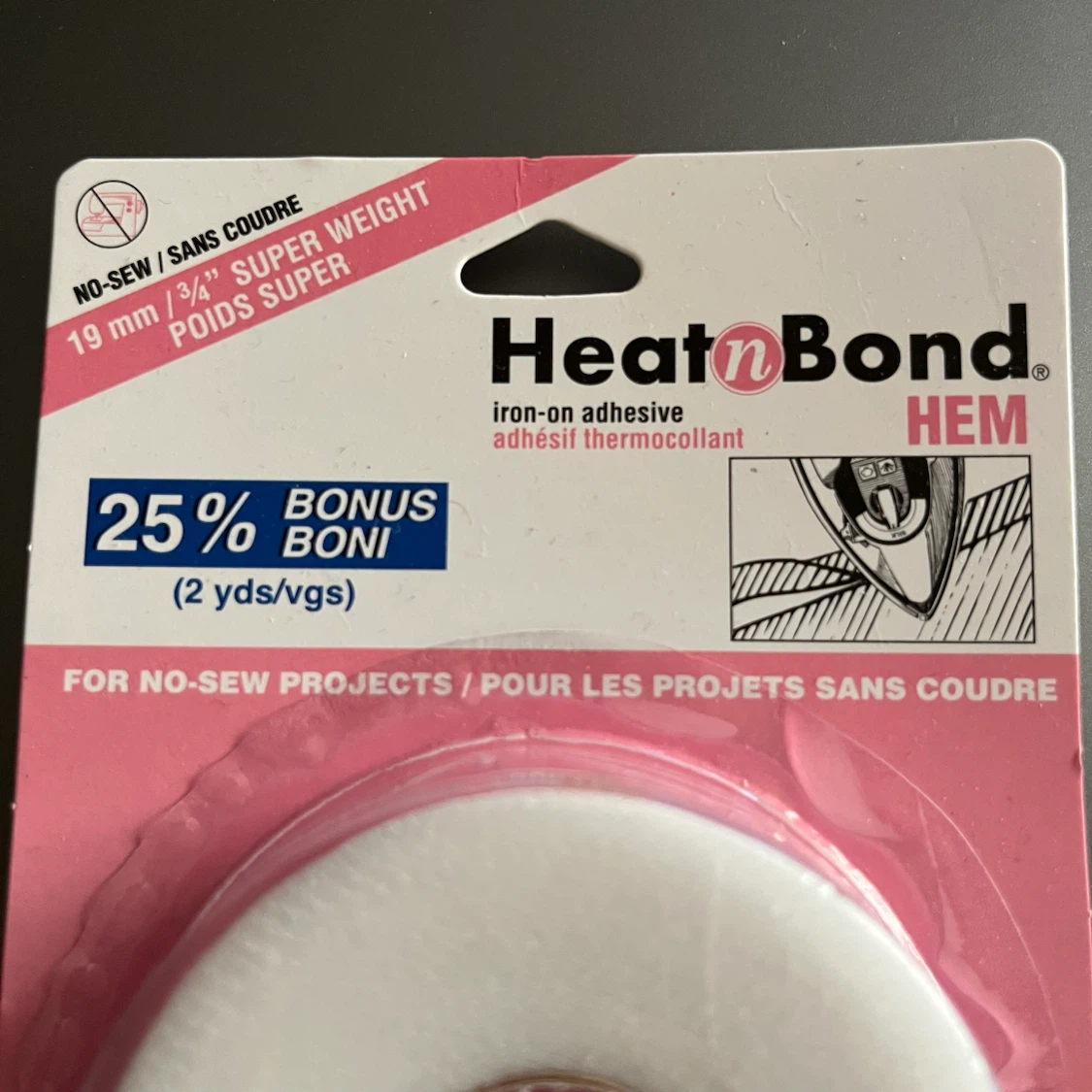 HeatnBond HEM Iron-On Adhesive Tape - photo 2