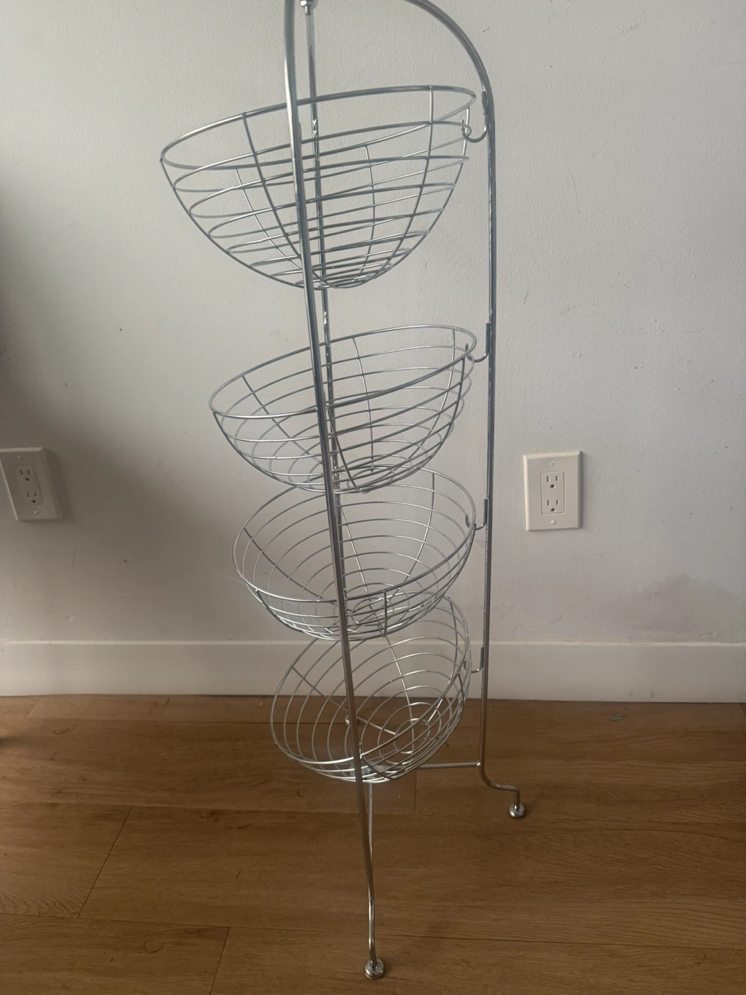 4-Tier Wire Basket Stand