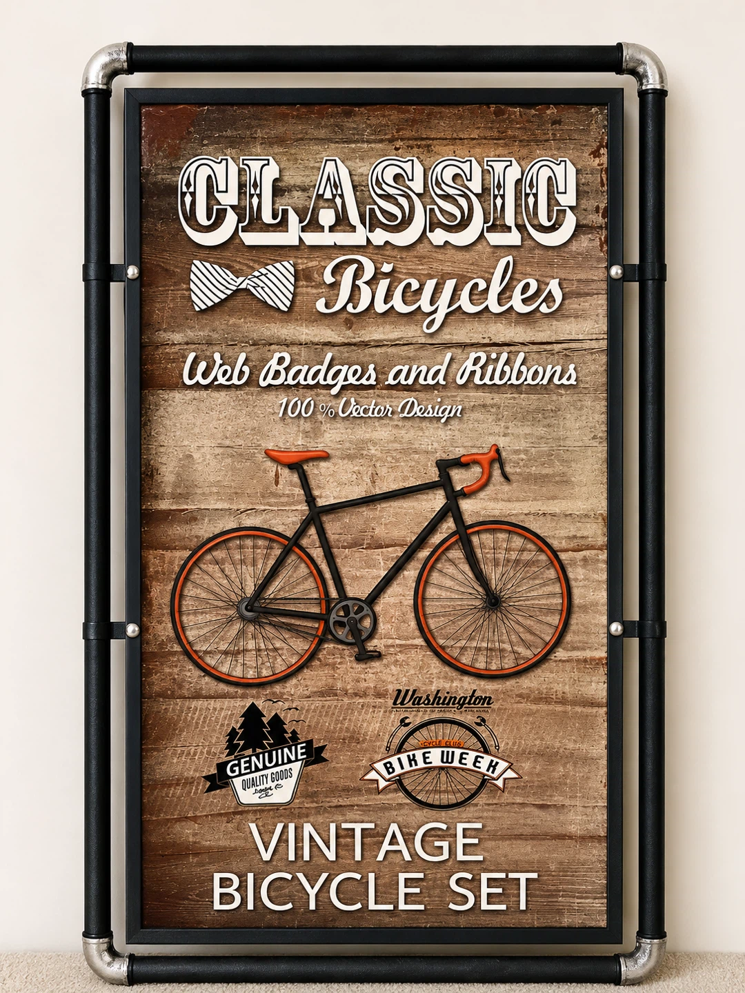 Vintage Bicycle Wall Art