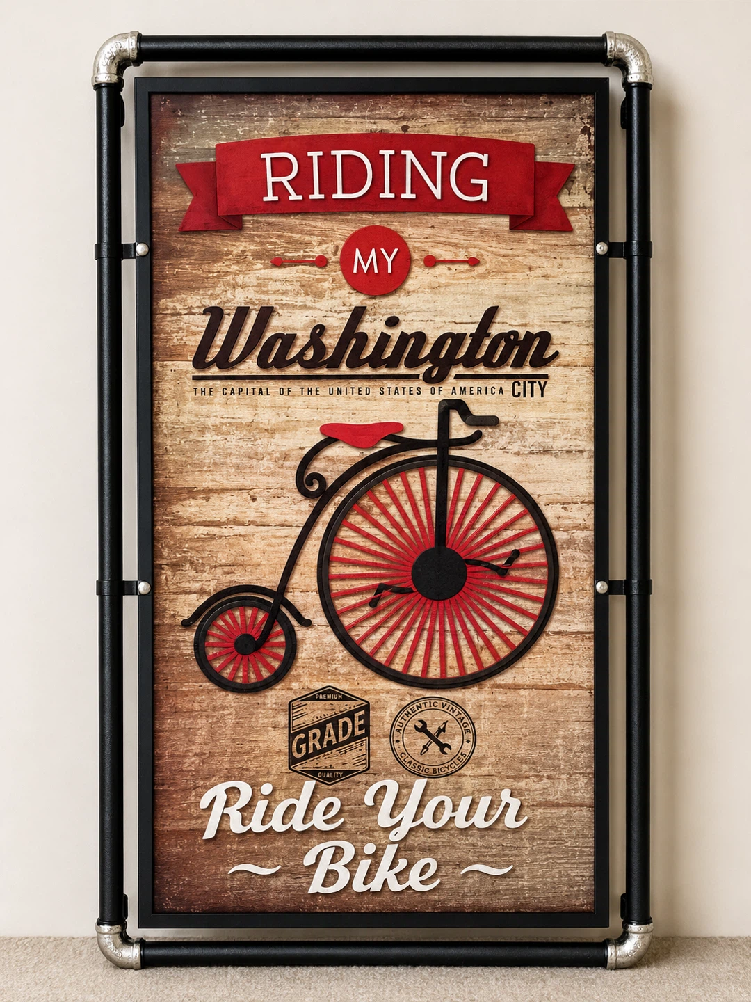 Vintage Bicycle Wall Art - photo 2