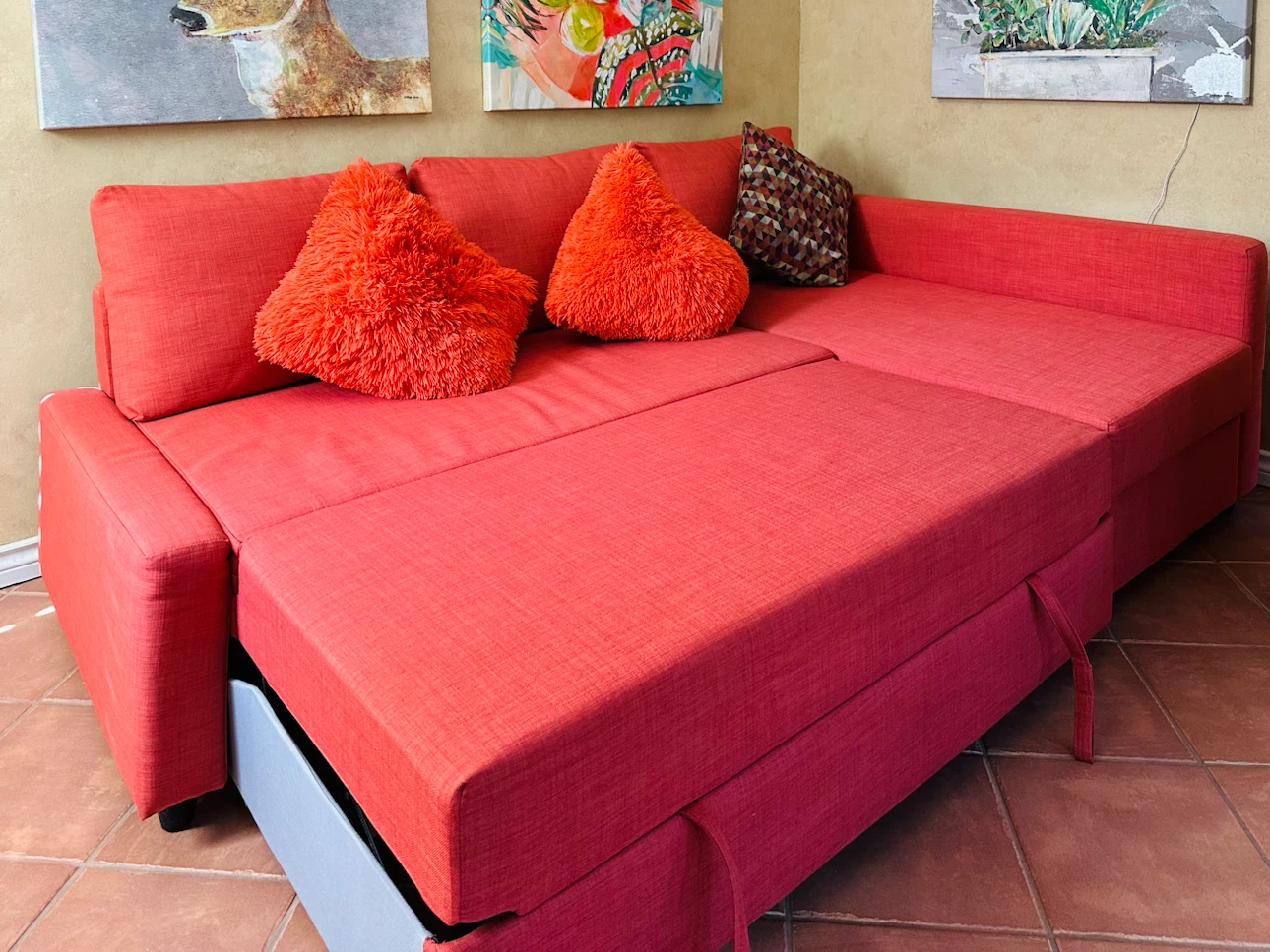 Coral Sectional Sofa Bed with Pull-Out - photo 2