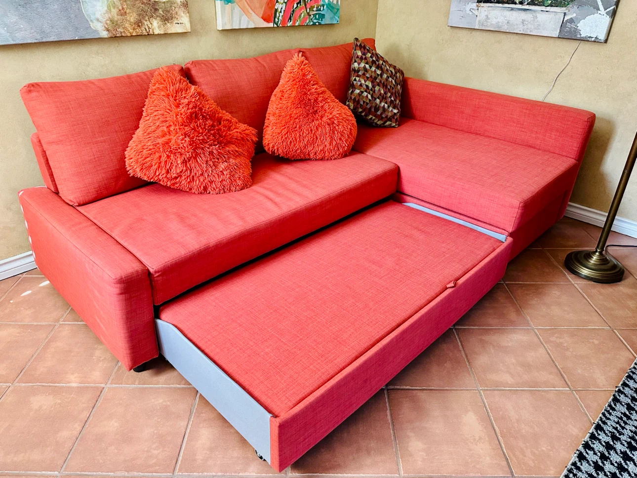 Coral Sectional Sofa Bed with Pull-Out - photo 3