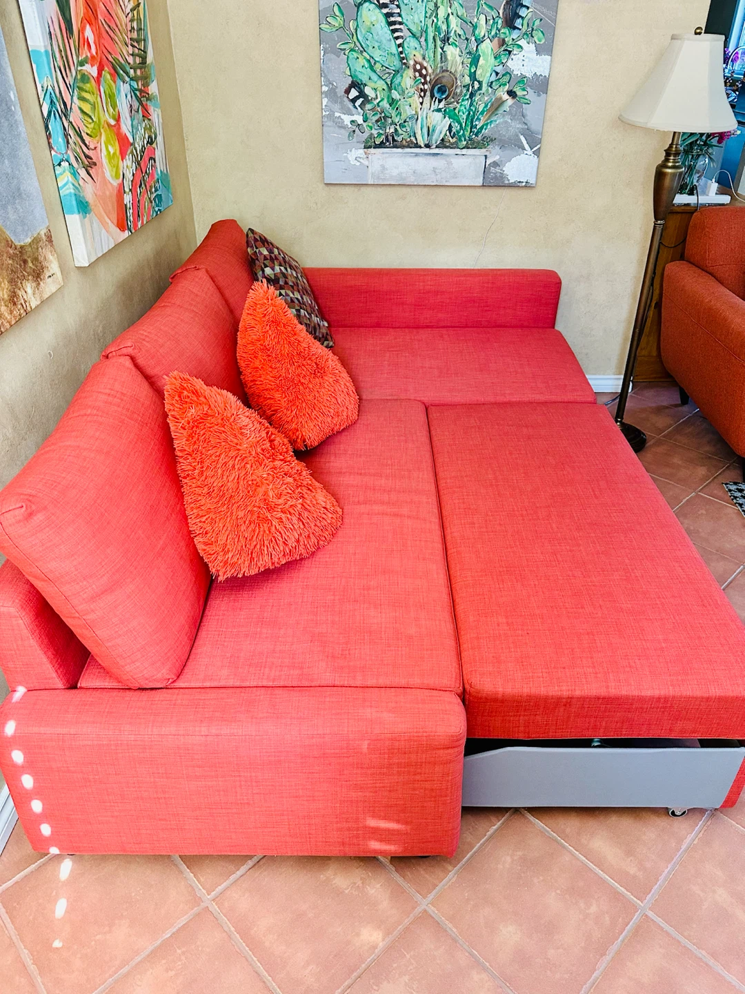 Coral Sectional Sofa Bed with Pull-Out - photo 4