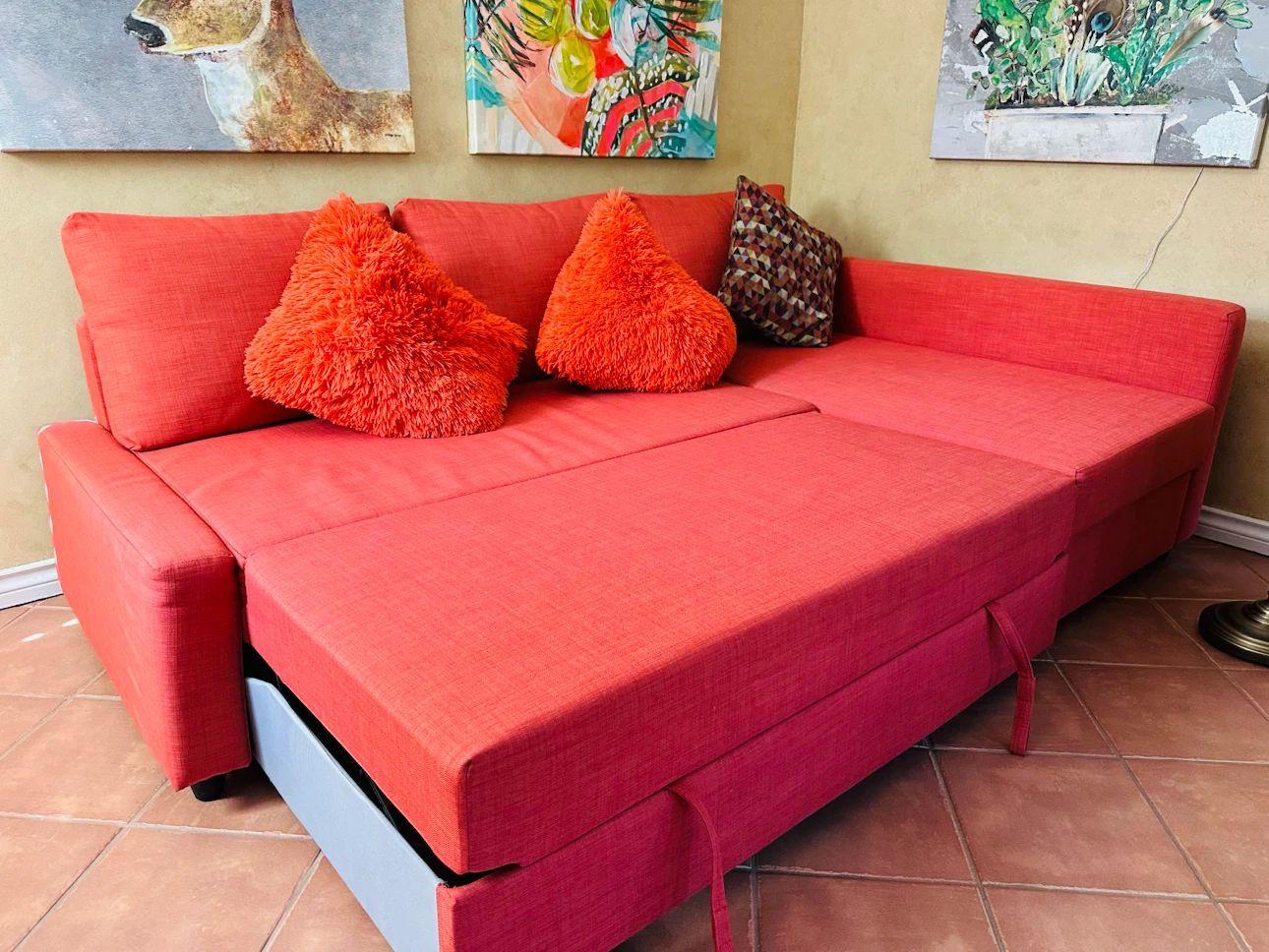 Coral Sectional Sofa Bed with Pull-Out - photo 5