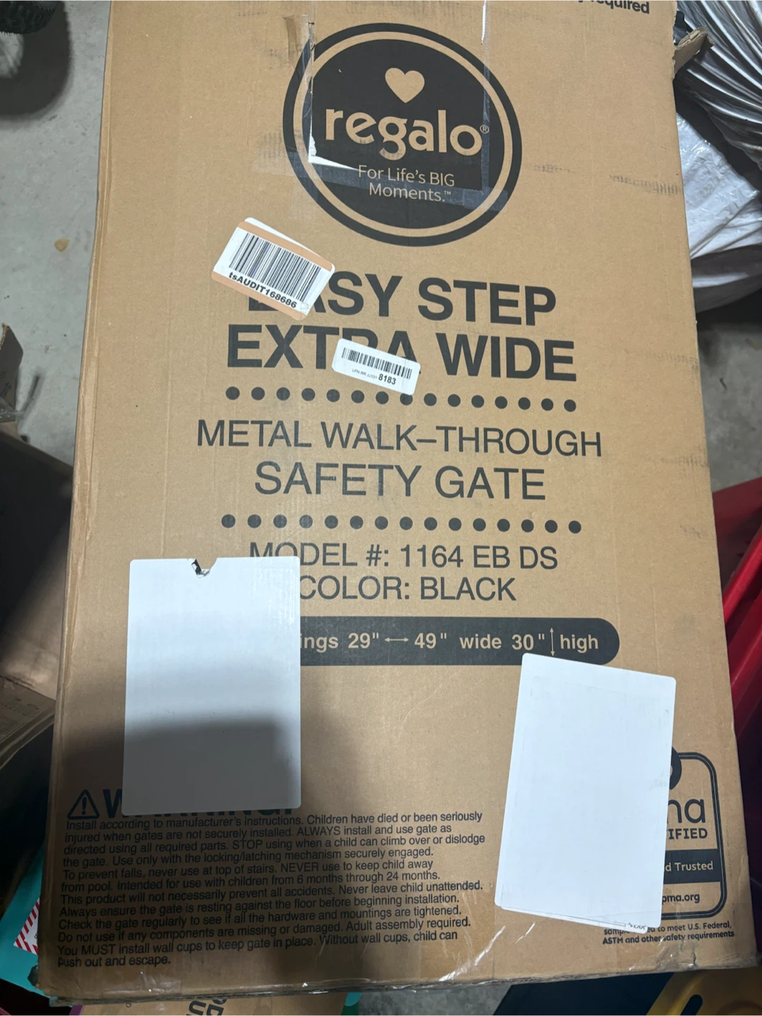 Safety gate Easy Step Extra Wide Metal Safety Gate - photo 3