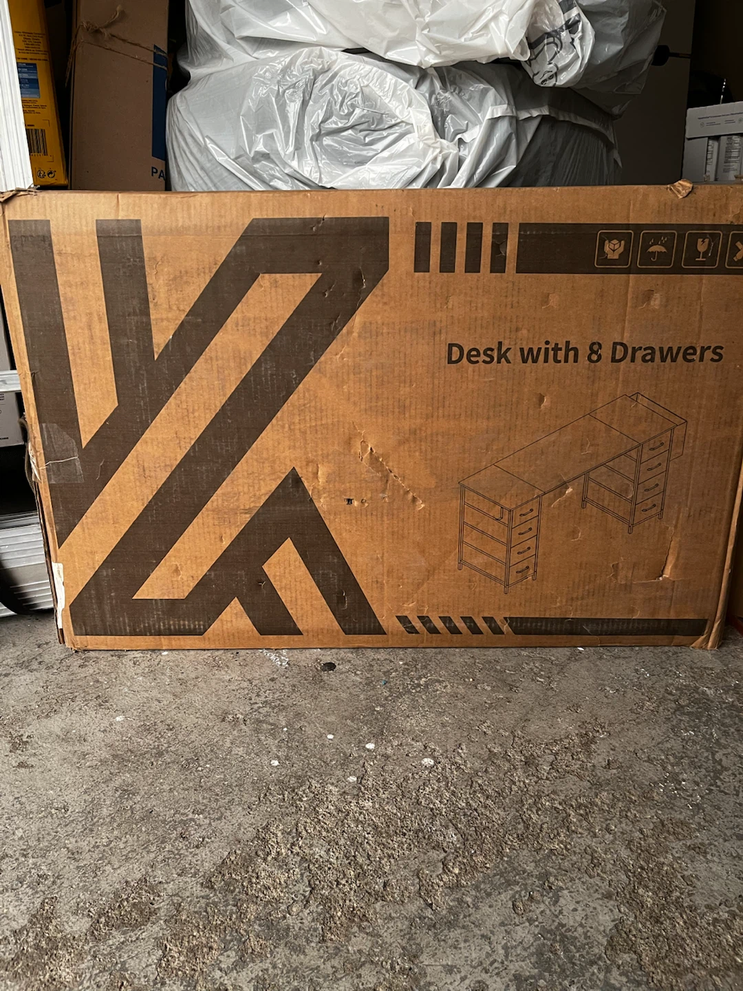 Desk with 8 Drawers