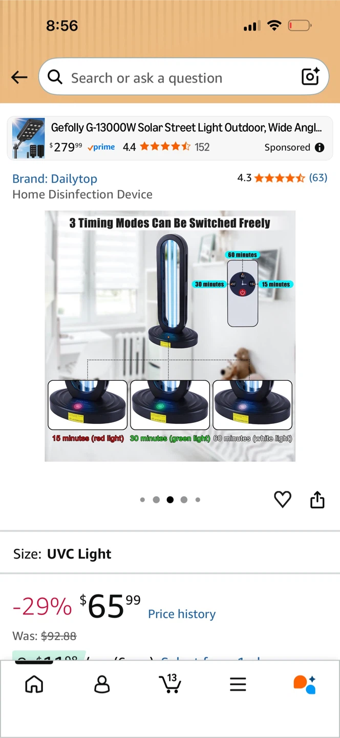 Disinfection Lamp brand new