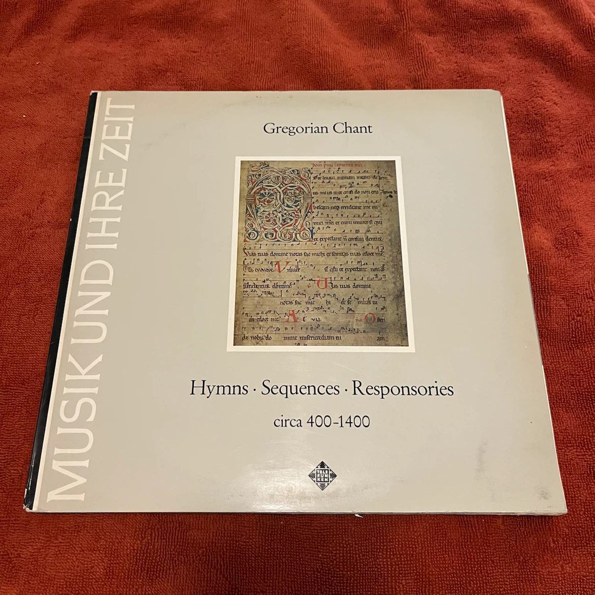 Telefunken Gregorian Chant Vinyl Record