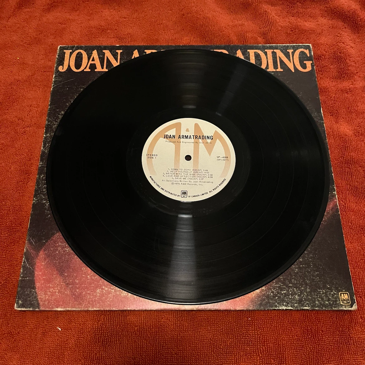 Joan Armatrading Vinyl Record - photo 2